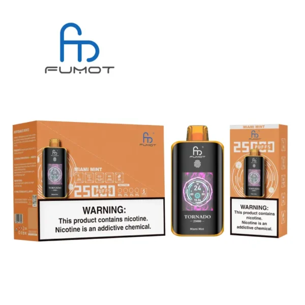 Fumot 25k Puffs Tornado 25000 Disposable Vape Wholesale Free Shipping