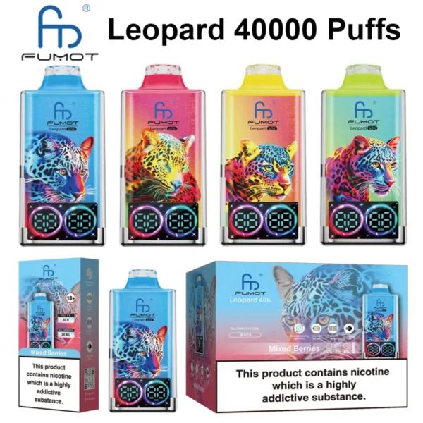 Fumot 40k Puffs Leopard 40000 Best Disposable Vape Pen Free Shipping