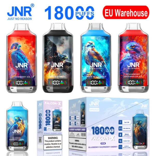 JNR 18000 Puffs Falcon X 18k Crystal Disposable Vape Free Shipping EU Warehouse