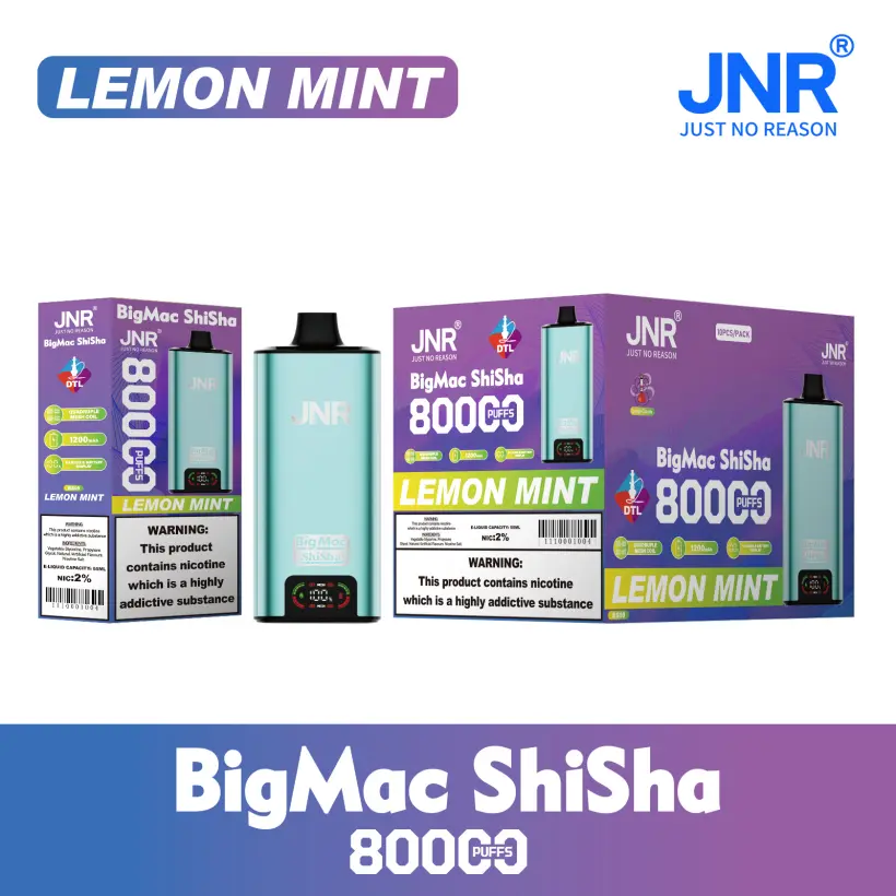 JNR 80K Puffs 80000 Big Mac Shisha DTL Disposable Vape Wholesale Free Shipping 6 JNR 80K Puffs 80000 Big Mac Shisha DTL Disposable Vape Wholesale Free Shipping