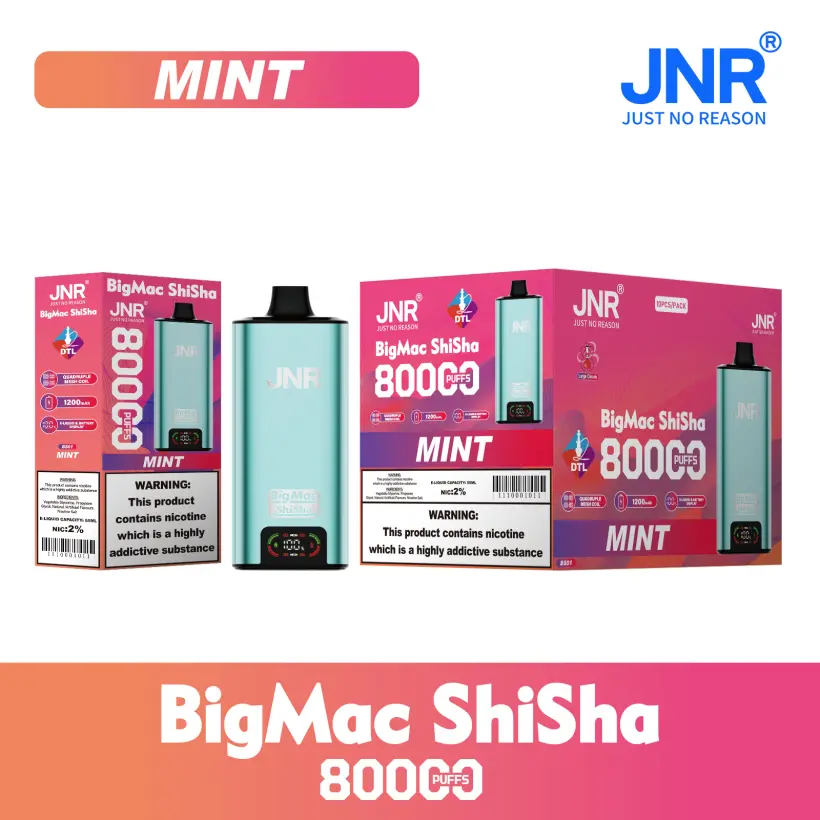 JNR 80K Puffs 80000 Big Mac Shisha DTL Disposable Vape Wholesale Free Shipping 5 JNR 80K Puffs 80000 Big Mac Shisha DTL Disposable Vape Wholesale Free Shipping