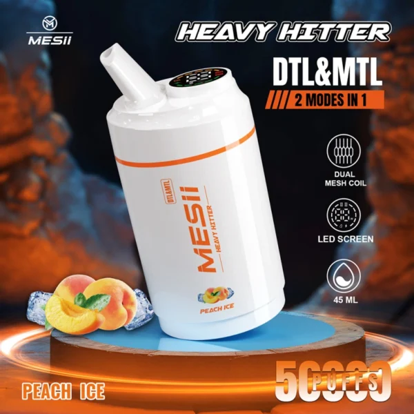Mesii 50K Puffs 2 in 1 Heavy Hitter Best Disposable Vape 50000 Free Shipping