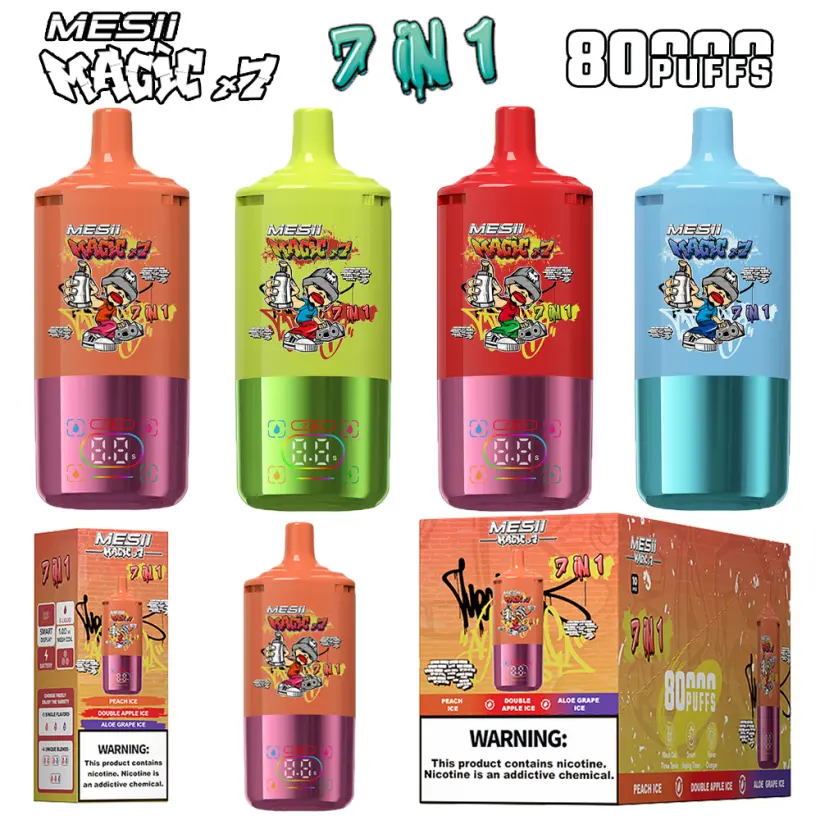 Mesii 80K Puffs Magic 7 in 1 Rechargeable Disposable Vape 80000 Free Shipping 1 Mesii 80K Puffs Magic 7 in 1 Rechargeable Disposable Vape 80000 Free Shipping