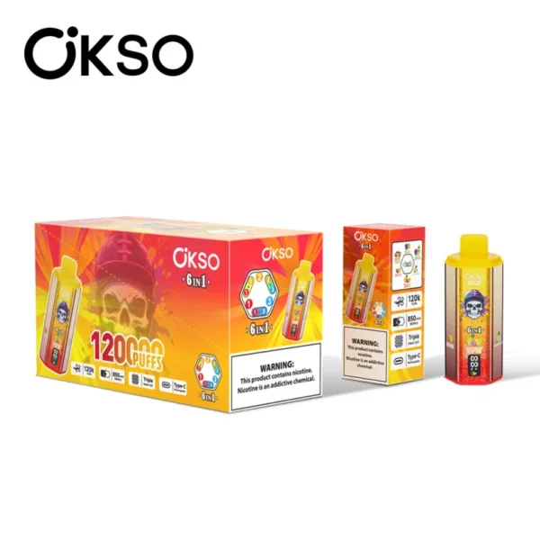 OKSO 120K Puffs 6 in 1 Best Disposable Vape Shop 120000 Free Shipping