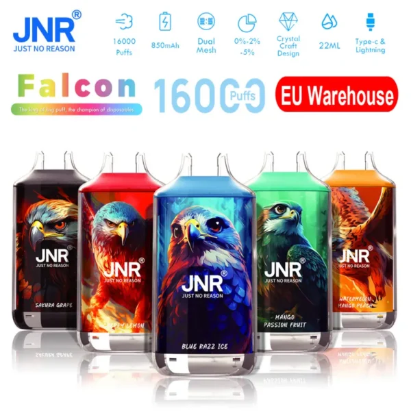 Puff 16k JNR 16000 Puffs Falcon Crystal Disposable Vape Pen Free Shipping EU Warehouse