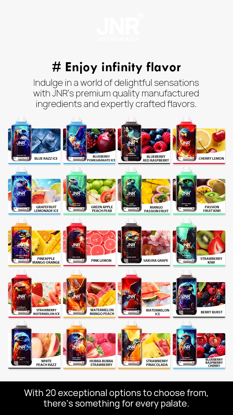 Puff 16k JNR 16000 Puffs Falcon Crystal Disposable Vape Pen Free Shipping EU Warehouse