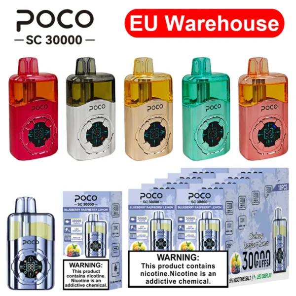 Puff 30k Vape POCO SC 30000 Puffs Disposable Vape Free Shipping EU Warehouse