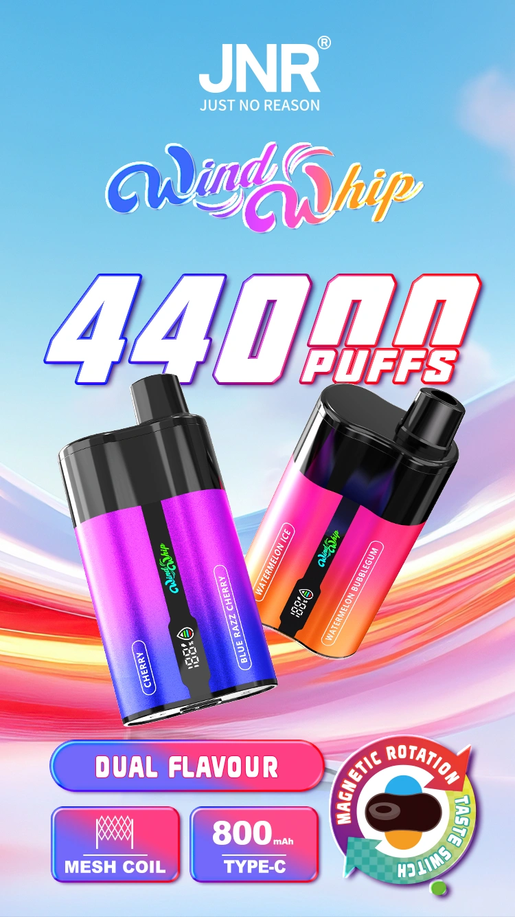 Puff 44k JNR 44000 Puffs Windwhip 2 in 1 Disposable Vape Shop Free Shipping