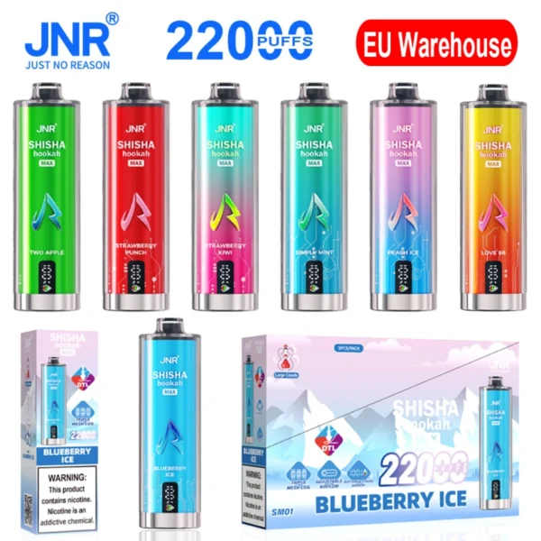 Puff EU JNR 22000 Puffs 22k Crystal Disposable Vape Pen Shisha Hookah Max Free Shipping