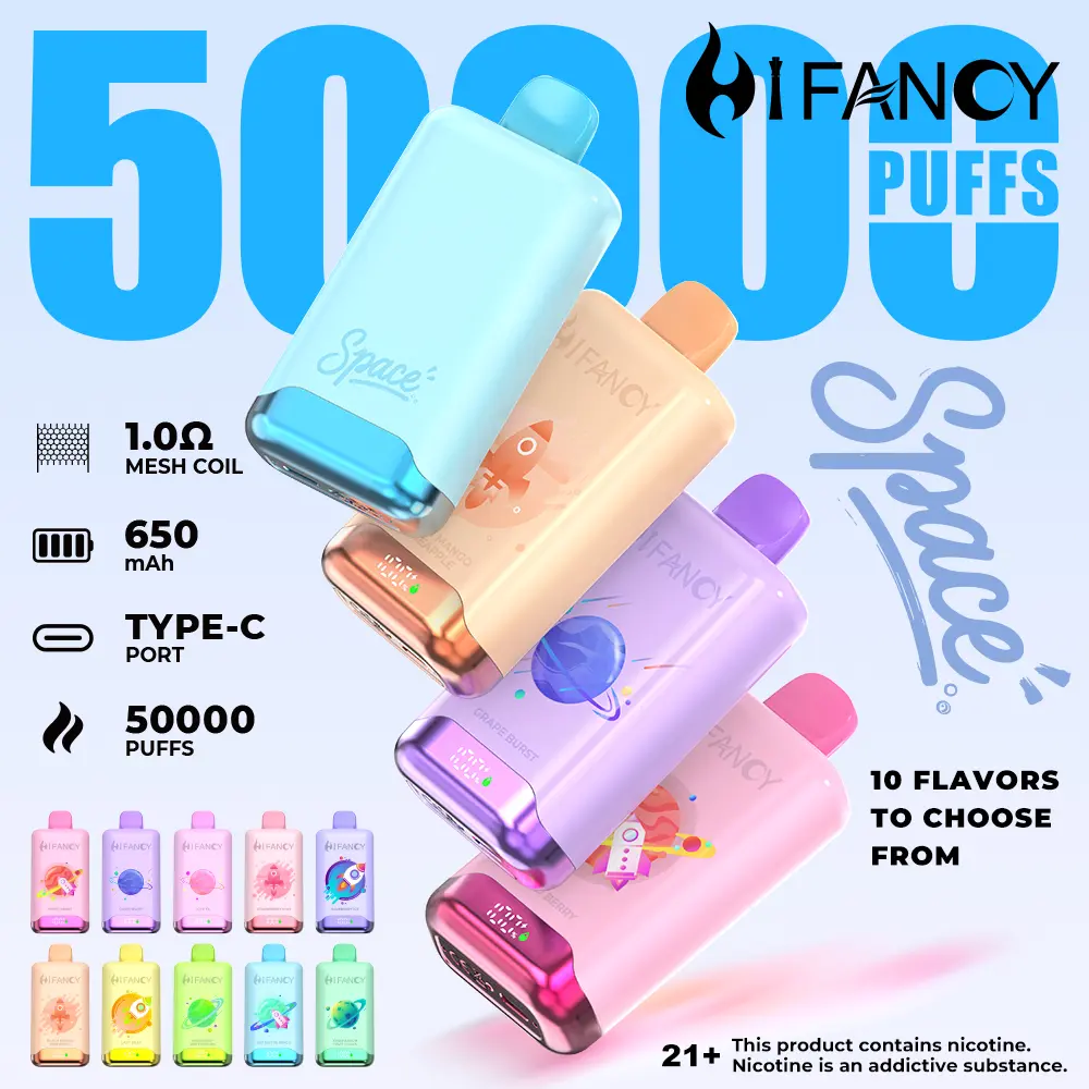 Puff EU Vape Hifancy 50000 Puffs 50k Disposable Vaper Wholesale 3-7 Work Days Delivery