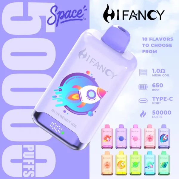Puff EU Vape Hifancy 50000 Puffs 50k Disposable Vaper Wholesale 3-7 Work Days Delivery