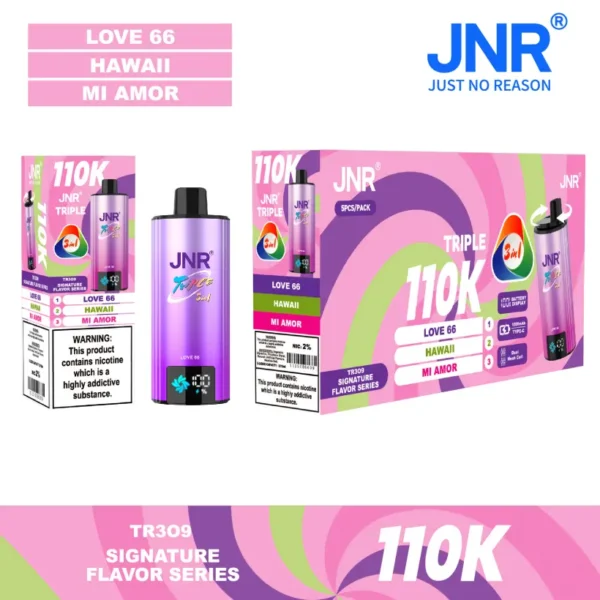 Puff JNR 110K Puffs Triple 3 in 1 Disposable Vape 110000 Free Shipping