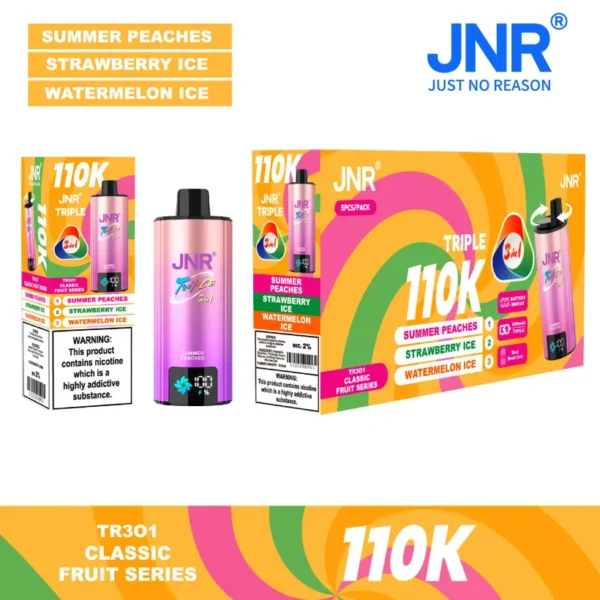 Puff JNR 110K Puffs Triple 3 in 1 Disposable Vape 110000 Free Shipping