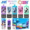 Puff JNR 120K Quads 120000 Puffs 4 in 1 Disposable Vape Shop Wholesale Free Shipping
