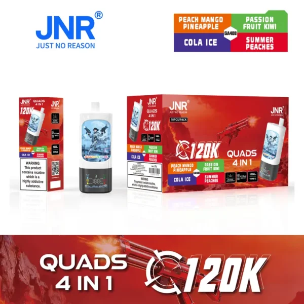 Puff JNR 120K Quads 120000 Puffs 4 in 1 Disposable Vape Shop Wholesale Free Shipping 14 Puff JNR 120K Quads 120000 Puffs 4 in 1 Disposable Vape Shop Wholesale Free Shipping