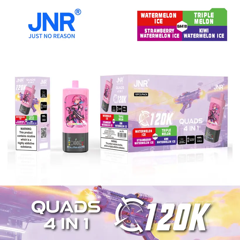 Puff JNR 120K Quads 120000 Puffs 4 in 1 Disposable Vape Shop Wholesale Free Shipping 6 Puff JNR 120K Quads 120000 Puffs 4 in 1 Disposable Vape Shop Wholesale Free Shipping