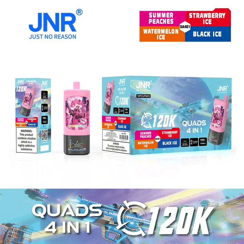Puff JNR 120K Quads 120000 Puffs 4 in 1 Disposable Vape Shop Wholesale Free Shipping 5 Puff JNR 120K Quads 120000 Puffs 4 in 1 Disposable Vape Shop Wholesale Free Shipping