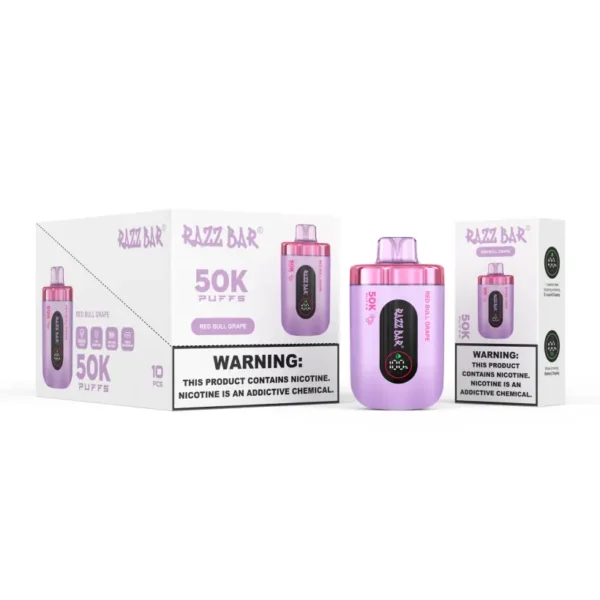 Razz Bar 50000 Puffs Rechargeable Disposable Vape Wholesale Free Shipping