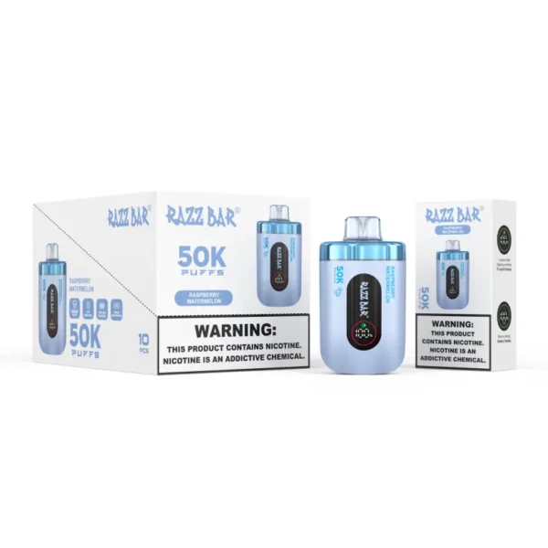 Razz Bar 50000 Puffs Rechargeable Disposable Vape Wholesale Free Shipping