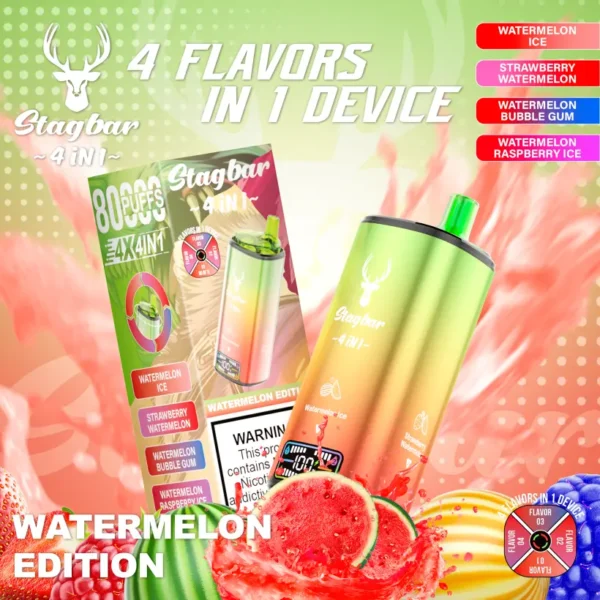 Stagbar 80k Puffs Disposbale Vape Stag Bar 4 in 1 Free Shipping EU Warehouse