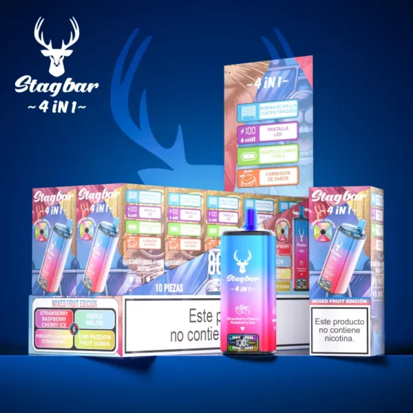 Stagbar 80k Puffs Disposbale Vape Stag Bar 4 in 1 Free Shipping EU Warehouse