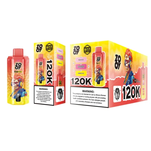 ZOOY 120K Puffs Disposable Vape 6 in 1 Vaper 120000 Puff Free Shipping