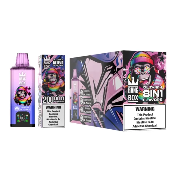 8 in 1 Vape Bang Box 200k Puffs Disposable E Cigarette Wholesale 200000 Free Shipping