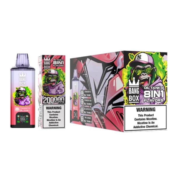 8 in 1 Vape Bang Box 200k Puffs Disposable E Cigarette Wholesale 200000 Free Shipping