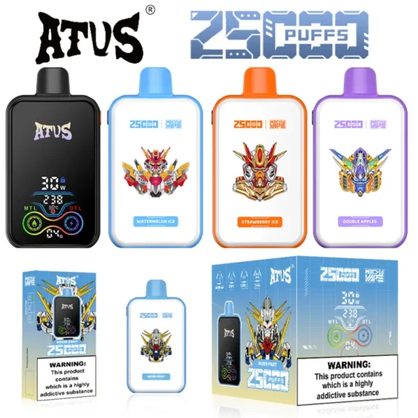 ATVS 25K Puffs 25000 Rechargeable Disposable Vape Shop Free Shipping