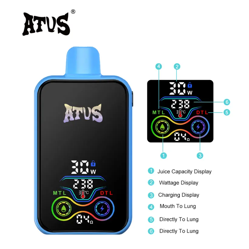 ATVS 25K Puffs 25000 Rechargeable Disposable Vape Shop Free Shipping 3 ATVS 25K Puffs 25000 Rechargeable Disposable Vape Shop Free Shipping