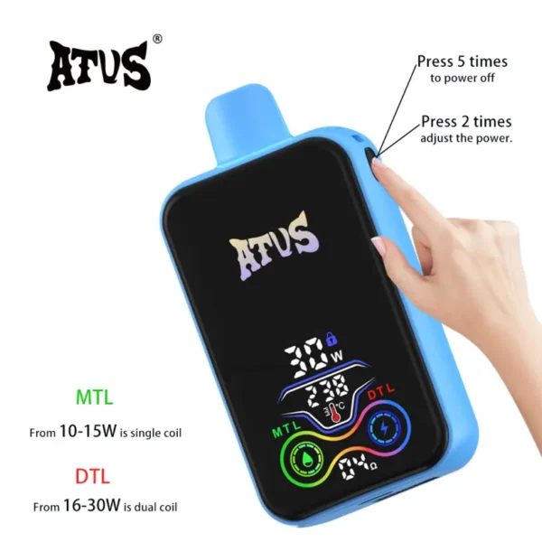ATVS 25K Puffs 25000 Rechargeable Disposable Vape Shop Free Shipping