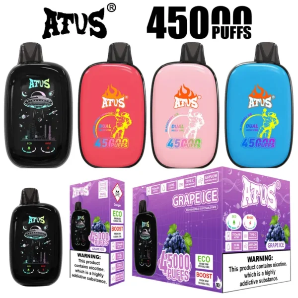 ATVS 45000 Puffs 45k Rechargeable Disposable Vape Free Shipping