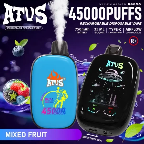 ATVS 45000 Puffs 45k Rechargeable Disposable Vape Free Shipping