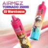 Airmez 25k Puffs 25000 Tornado Disposable Vape Fast Delivery EU Warehouse