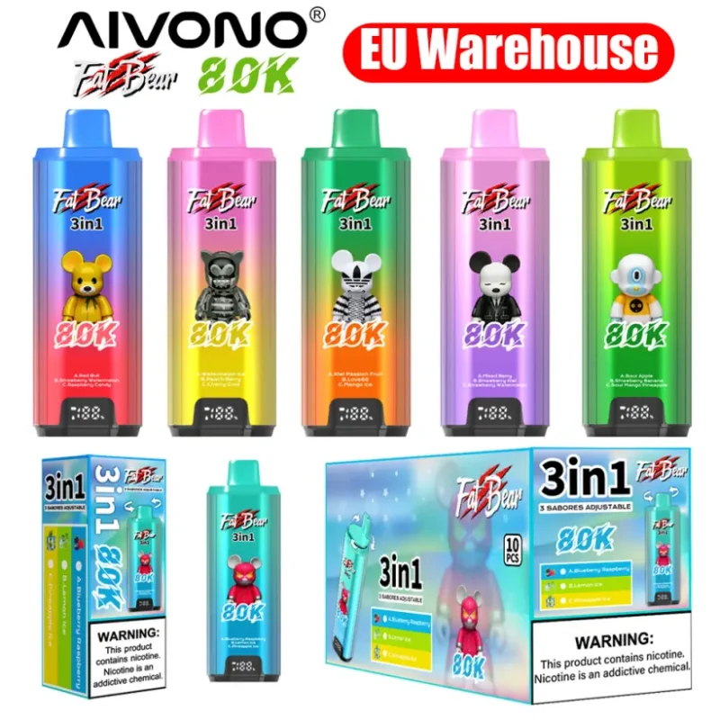 Aivono 80k 3in1 Disposable Vape: EU’s Fastest-Shipping, Multi-Flavor Vape You’ll Love 9 Aivono 80k Puffs 3 in 1 Disposable Vape 80000 3 to 7 Work Day Delivery EU Warehouse