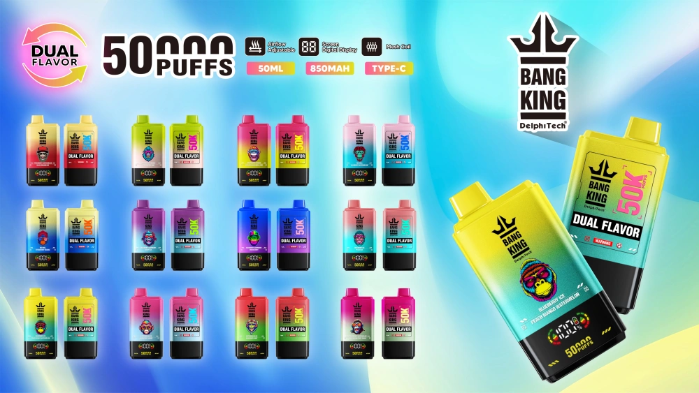 EU Warehouse Bang King 50000 Puffs 2 in 1 Disposable Vape 3 to 7 Work Days Delivery