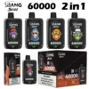 Bang Stoll 60k Puffs 2 in 1 Rechargeable Disposable Vape 60000 Free Shipping
