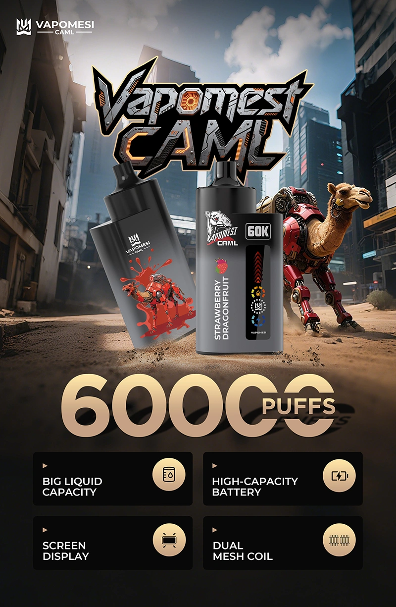EU Puff 60000 Vapomesi 60k Puffs Caml Best Disposable Vape Free Shipping