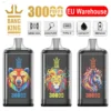 EU Puff Bang King 30000 Puffs 30k Crystal Disposable Vape 3 to 7 Work Days Delivery