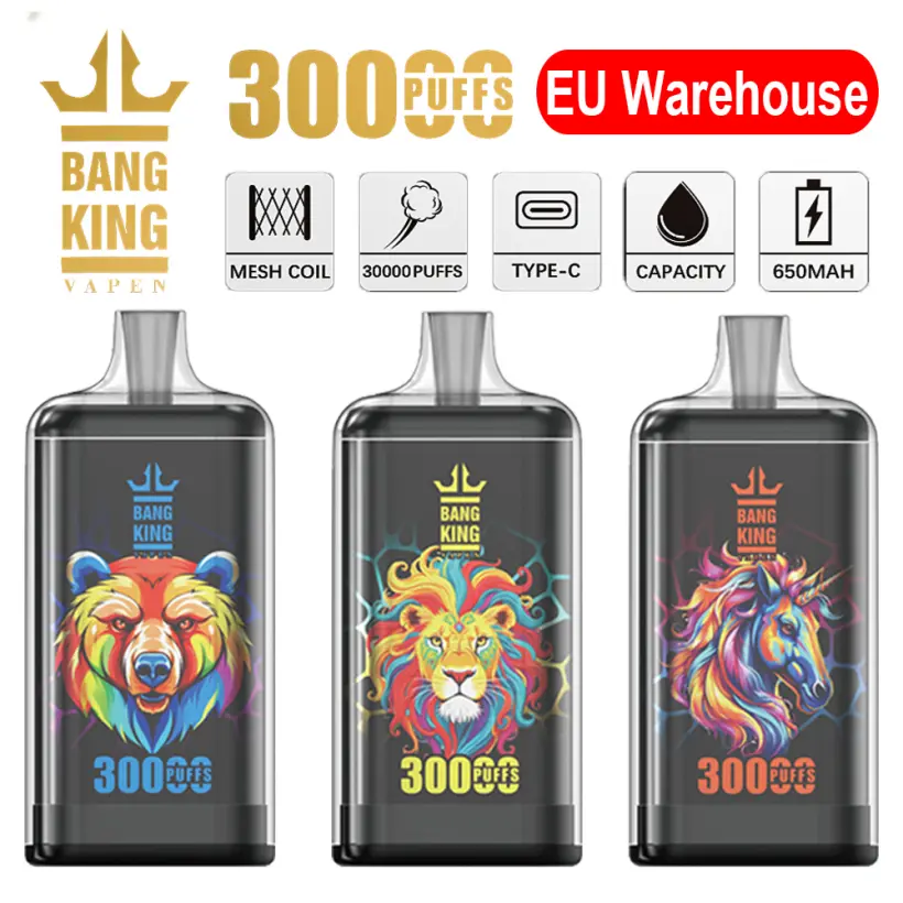 EU Puff Bang King 30000 Puffs 30k Crystal Disposable Vape 3 to 7 Work Days Delivery 1 EU Puff Bang King 30000 Puffs 30k Crystal Disposable Vape 3 to 7 Work Days Delivery