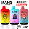 EU Puff Bang Leader 45000 Puffs 2 in 1 Double Flavors Disposable Vape Fast Delivery