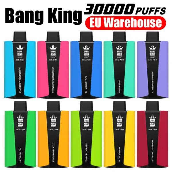 EU Vape Bang King 30k Puffs Pro 30000 Disposable E Cigarette Fast Delivery Free Shipping