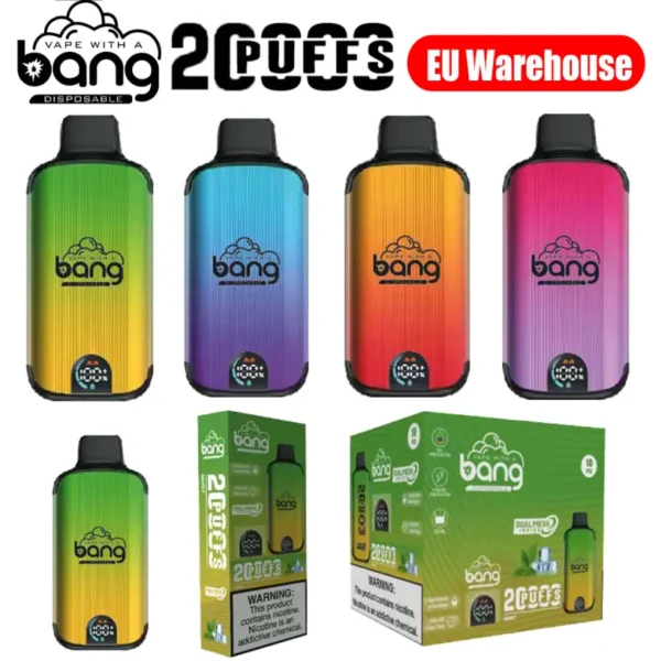 EU Warehouse Bang 20000 Puffs 20k Disposable Vape 3 to 7 Work Days Delivery
