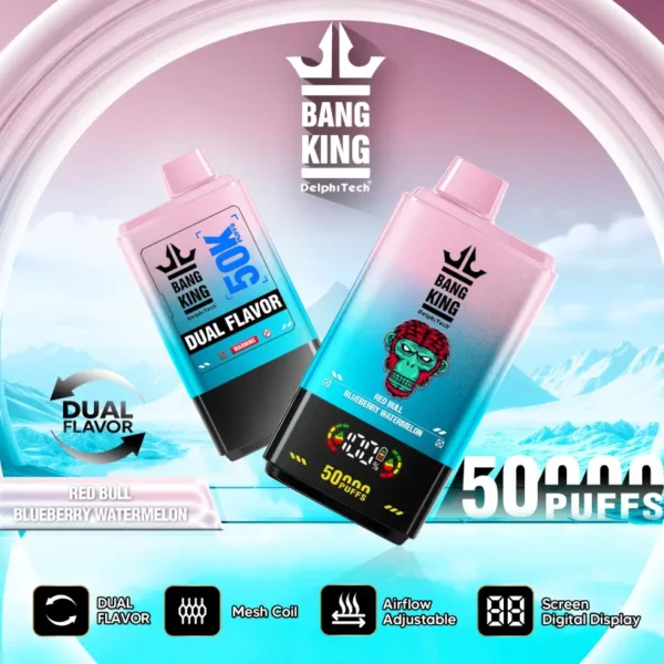 EU Warehouse Bang King 50000 Puffs 2 in 1 Disposable Vape 3 to 7 Work Days Delivery