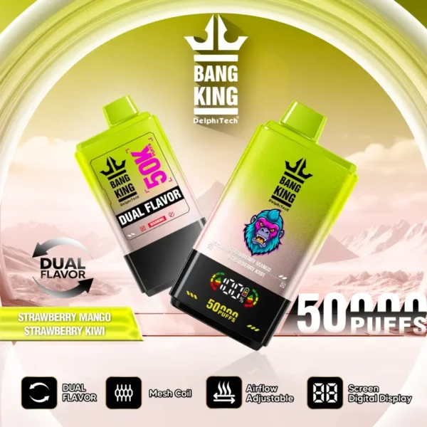 EU Warehouse Bang King 50000 Puffs 2 in 1 Disposable Vape 3 to 7 Work Days Delivery