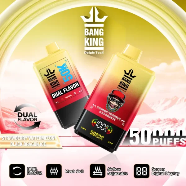 EU Warehouse Bang King 50000 Puffs 2 in 1 Disposable Vape 3 to 7 Work Days Delivery
