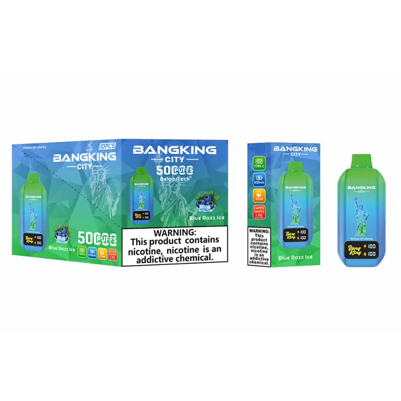 EU Warehouse Bang King 50k Puffs City Disposable Vape 50000 3 to 7 Work Days Free Shipping 5 EU Warehouse Bang King 50k Puffs City Disposable Vape 50000 3 to 7 Work Days Free Shipping