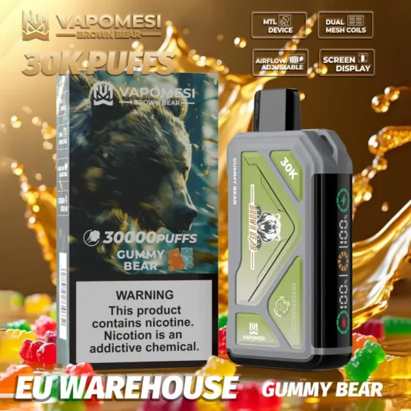 Vapomesi 30k Puffs Brown Bear Disposable Vape 30000 Free Shipping EU Warehouse 10 Vapomesi 30k Puffs Brown Bear Disposable Vape 30000 Free Shipping EU Warehouse
