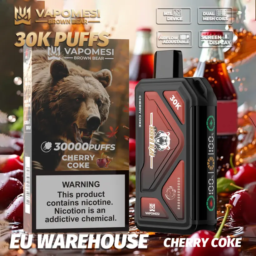 Vapomesi 30k Puffs Brown Bear Disposable Vape 30000 Free Shipping EU Warehouse 2 Vapomesi 30k Puffs Brown Bear Disposable Vape 30000 Free Shipping EU Warehouse