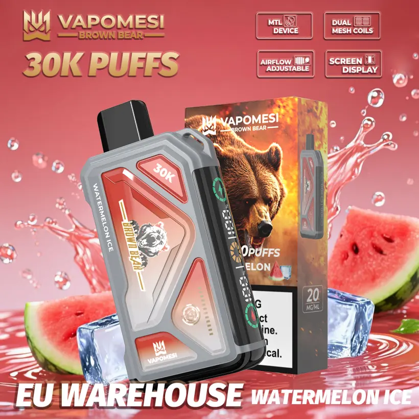 Vapomesi 30k Puffs Brown Bear Disposable Vape 30000 Free Shipping EU Warehouse 7 Vapomesi 30k Puffs Brown Bear Disposable Vape 30000 Free Shipping EU Warehouse